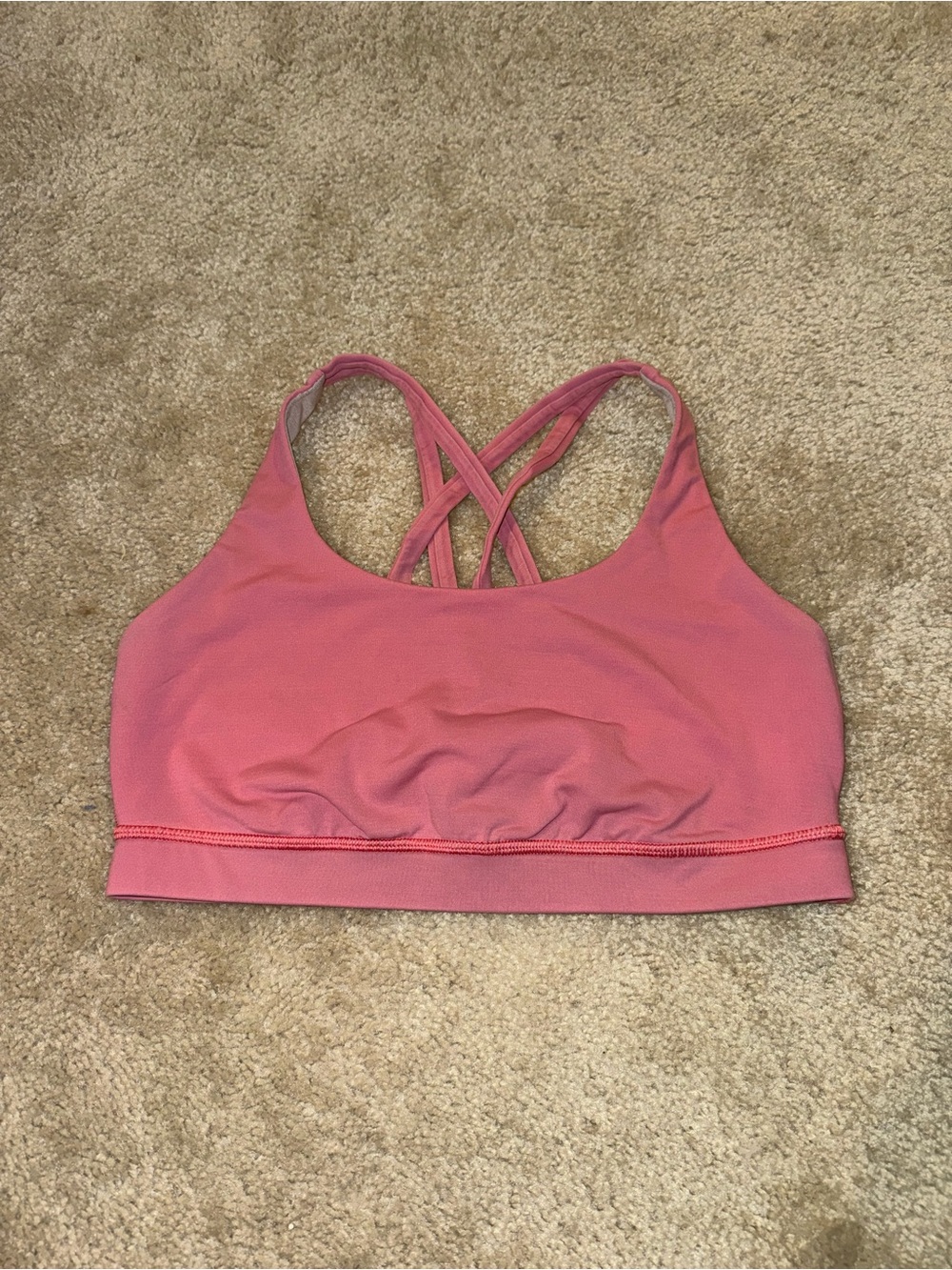 Lululemon Pink Energy Bra - Size 10